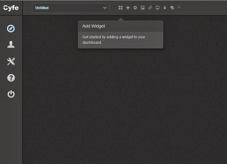 Screenshot for Adding Widgets on Cyfe dashboard