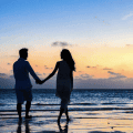 couple walking on the beach